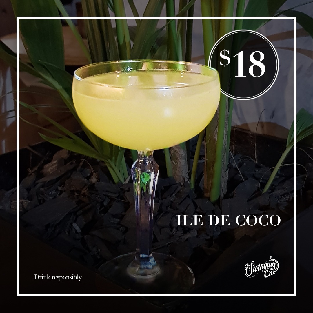 Ile de Coco Cocktail of the Month The Swinging Cat Underground Bar Sydney